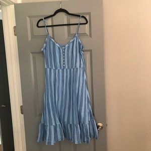 Aerie Blue Summer Spaghetti Strap Dress